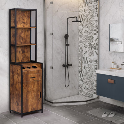 Iron Freestanding Linen Cabinet