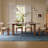 71" Rectangular Dining Table for 6, Solid Ash Wood Legs, Stone Table-top