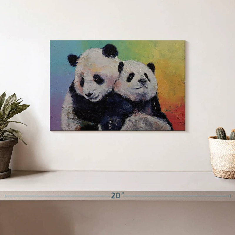Brampt Panda Hugs, 8" H x 12" W