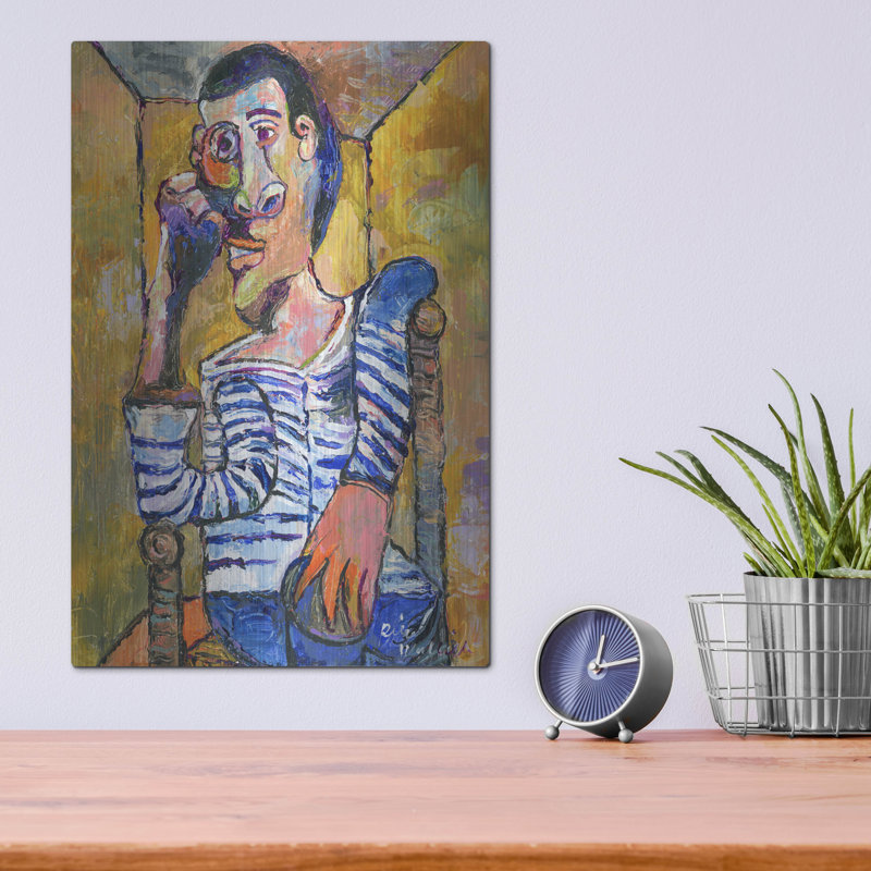 "Picasso" par Richard Wallich, H 16 po x l 12 po