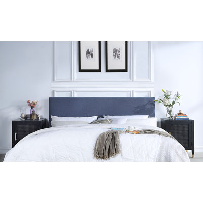 Tête de lit tapissier en velours Mikenzy