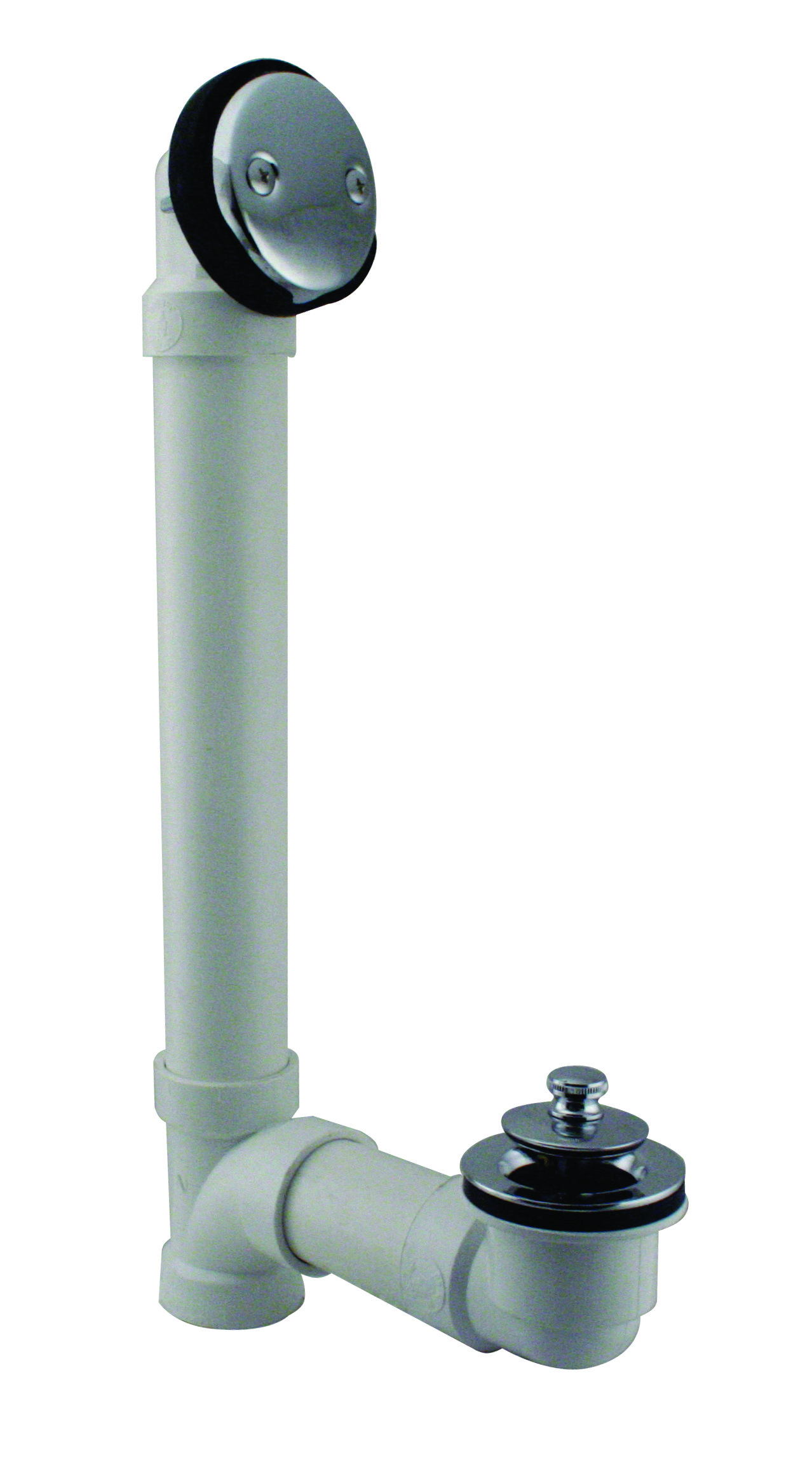 Westbrass 1 1 2 x 12 pvc twist close bathtub leg drain assembly