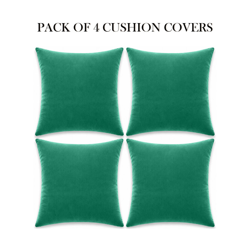 Eva-Sophia Square Scatter Cushion, Green Emerald