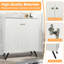 Armoire de rangement Buffet à chaussures avec 2 portes, motif décoratif et rangement compact 