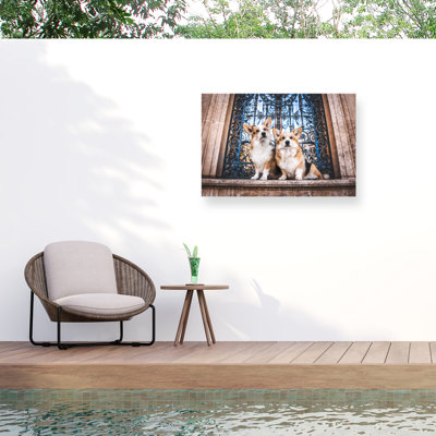 Natalie Grosse Corgi Love Outdoor  Canvas
