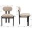 Chaise rembourrée moderne en bois massif avec dossier, belle chaise d'appoint pour salle à manger, bureau et salon-89826662