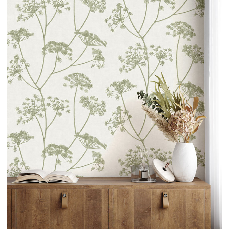 Mirella Floral Wallpaper, Green