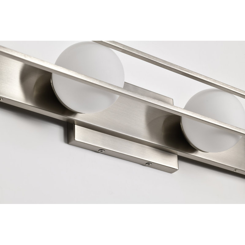 Elys - 32 Inch 4 Light LED Vanity with Frosted Glass, Brushed Nickel