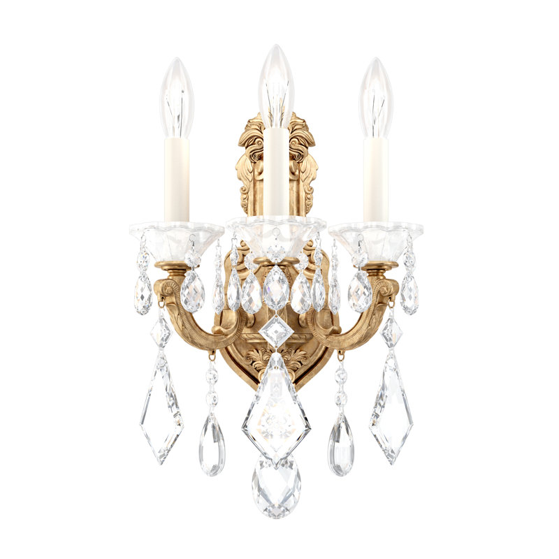 La Scala Candle Wall Light, French Gold