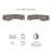 Aliye Upholstered 128 " U-Shaped Seating Component-1382445300