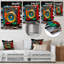 Yellow And Red Classic Jukebox Beats - Jukeboxes Metal Wall Art-101156062