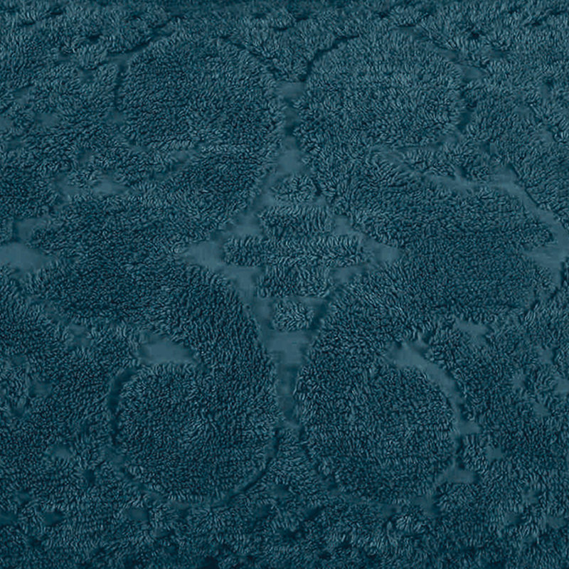 Ashton Chenille Bedspread Twin Size, 100% Cotton Floral Medallion Coverlet, Traditional Textured Heirloom Bedding, Soft Breathable All-Season Comfort, OEKO-TEX Certified, Machine Washable, Teal