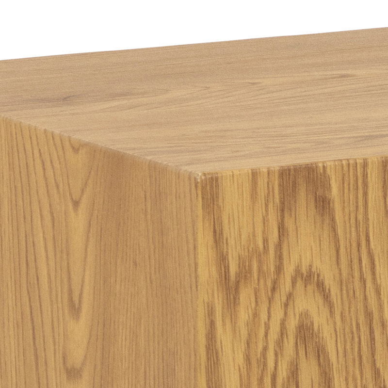 Brisilda Block End Table Set, Oak