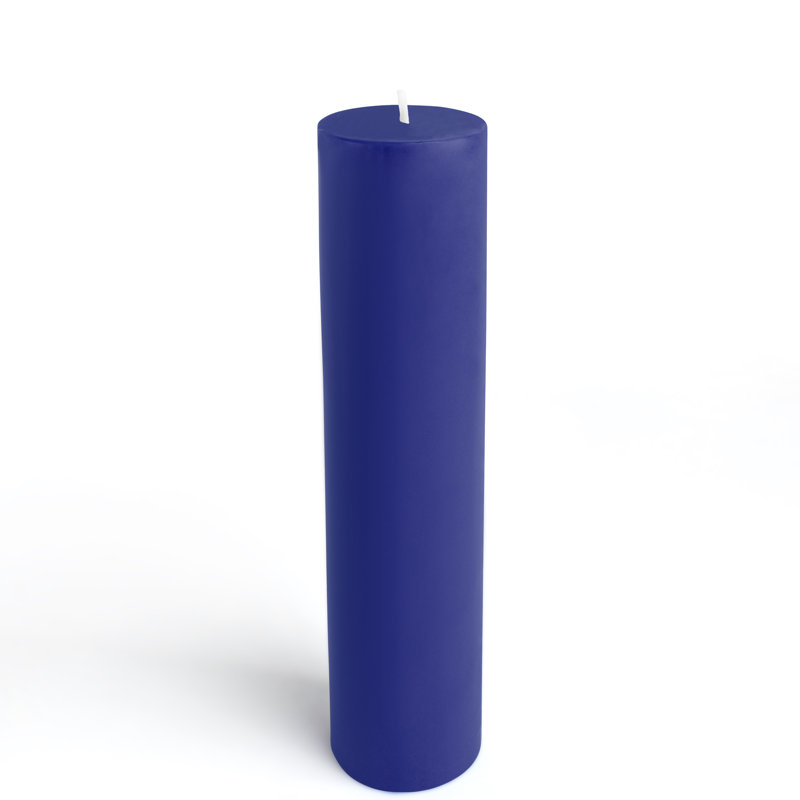 Bougie flottante non parfumée, 1, Bleu, 2 po x 9 po