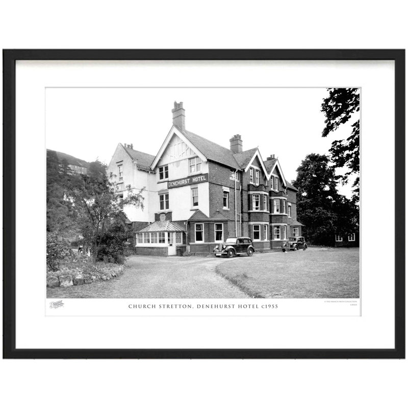 Church Stretton, Denehurst Hotel C1955 by Francis Frith - Single Picture Frame Print, 28cm H x 36cm W x 2.3cm D