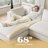 156.6'' Oversized U Shaped 6 Piece Modular Cloud Sectional Sofa with Two Ottoman-737448066