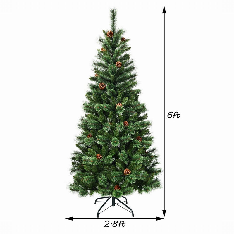 Arbre de Noël artificiel pin vert 72 po