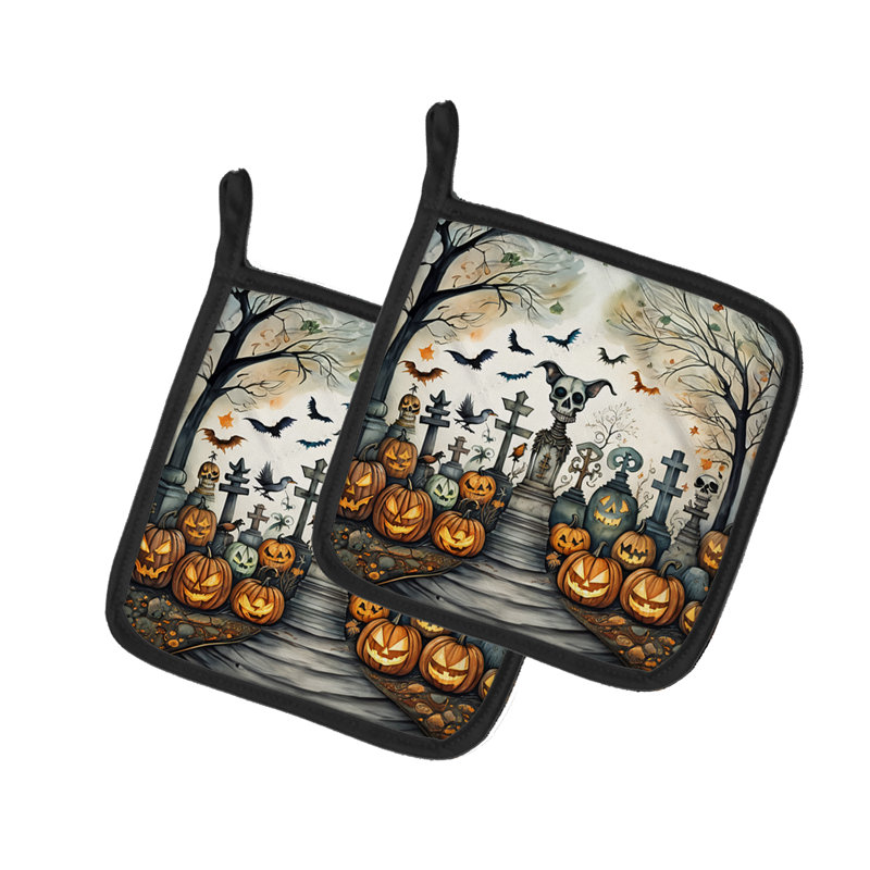 Paire de porte-pots Spooky Halloween