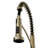 Karran Commercial Style Pull-Down Kitchen Faucet with Coil Spring, High-Arc, Multi-Function Spray in Spot-Free Champagne Bronze-119904245