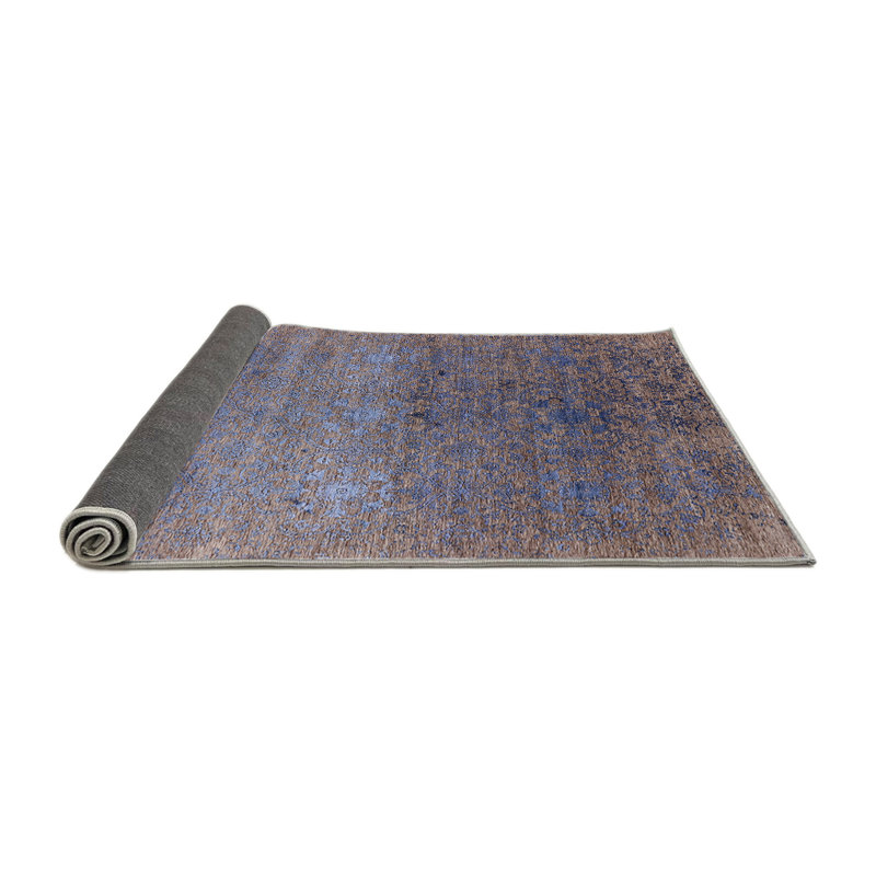 Tapis brun / bleu Shae, Rond 6 pi
