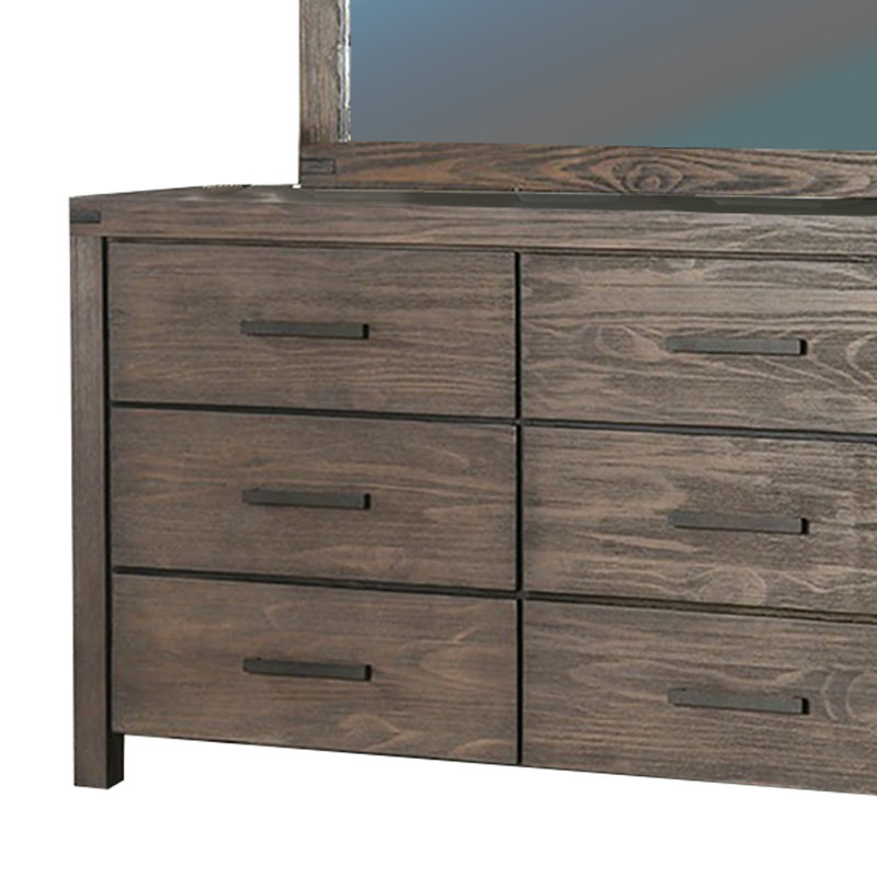 Commode double 6 tiroirs avec miroir Kawanis