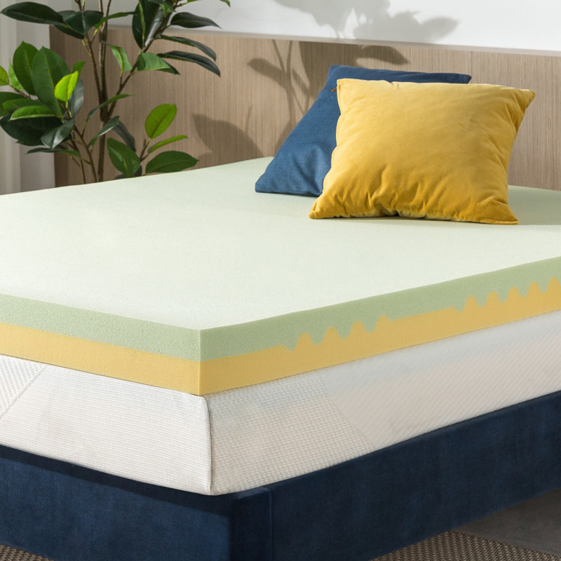 Holthaus 4'' Memory Foam Mattress Topper, Queen