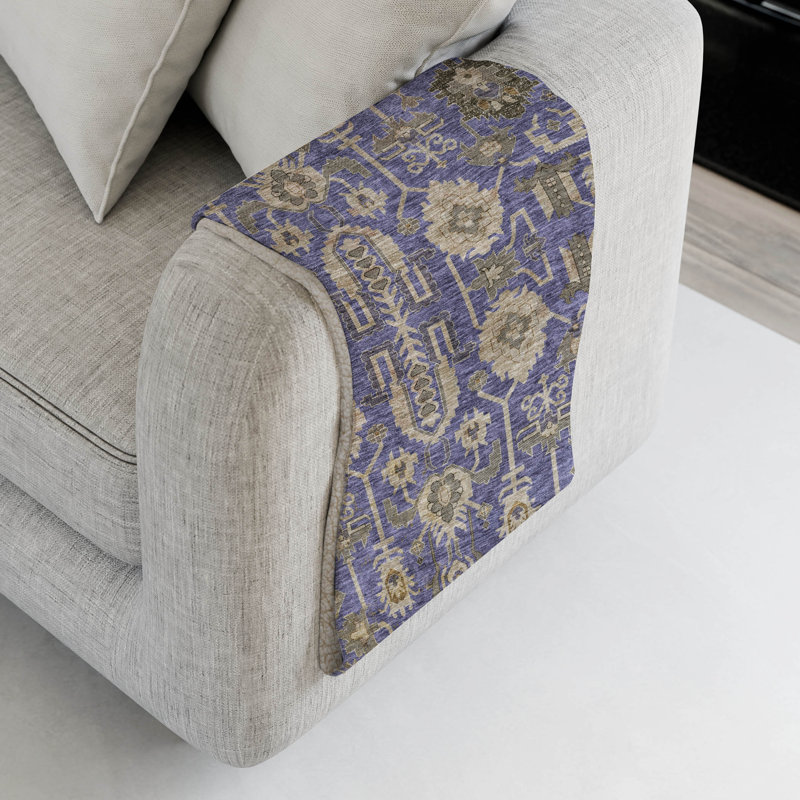 Jeté oriental Sherpa ASB697 lavable à la machine Addison, Mauve
