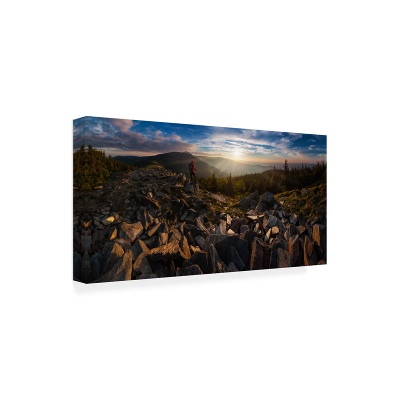 Lucjan Stoszko  Rocks Table Canvas Art, 24" H x 47" W