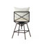 Outdoor Patio Swivel Bar Stool Height Adjustable Barstool With Cushions