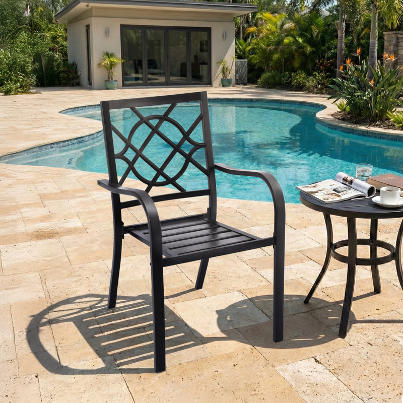  Ensemble de 2 chaises de patio
