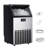 Simzlife 100lb. Daily Production Cube Freestanding/Under Counter  Commercial Ice Maker