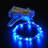 Yescom Bright LED Bike Wheel Light Auto Open and Close Bicycle Wheel Spoke Light String Blue