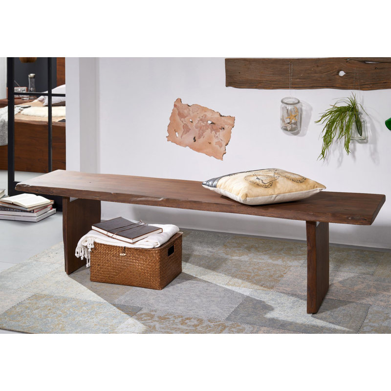 Solid Wood Bench, H45 x W38 x D180cm