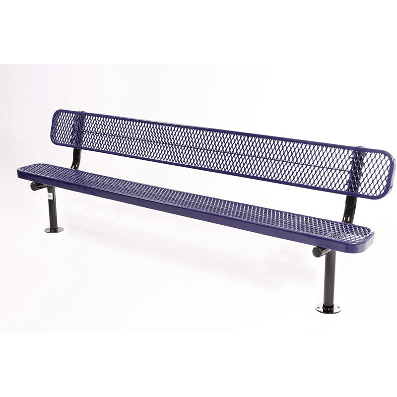 Banc COATEDOUTDOORFURNITURE, violet, extensible, 2,44 m, avec dossier, surface, Mauve