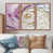 Toile avec cadre flottant brun