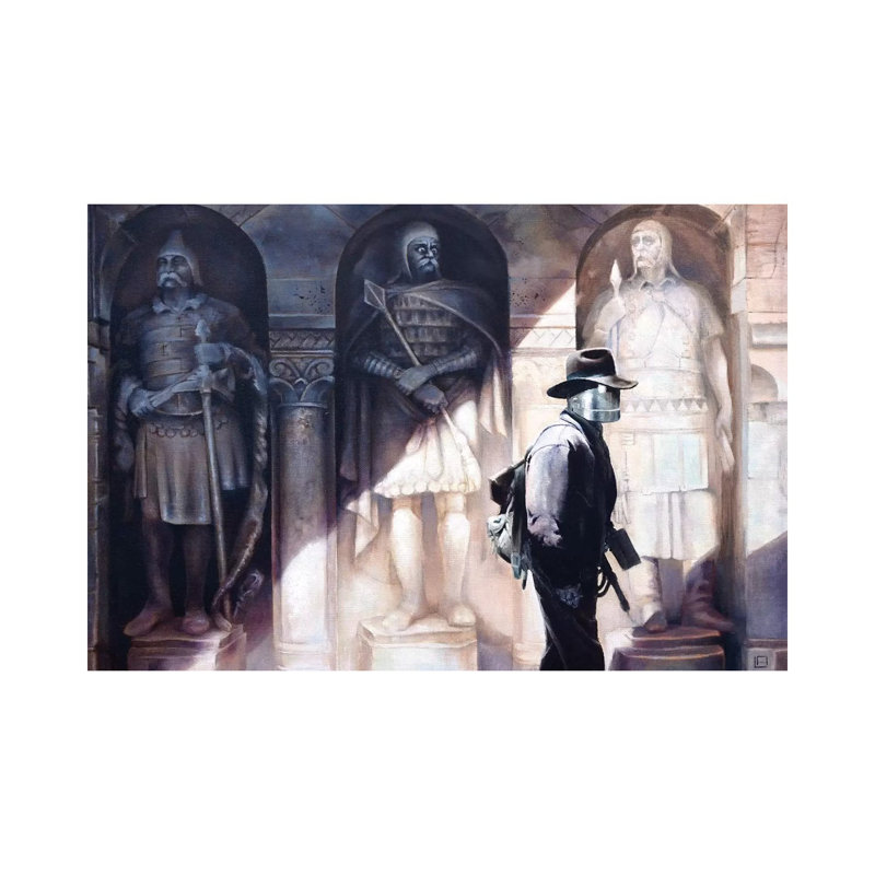 The Walls Have Eyes by Linda Adair - Wrapped Canvas Painting, 66.04 cm H x 45.72 cm W x 1.91 cm D