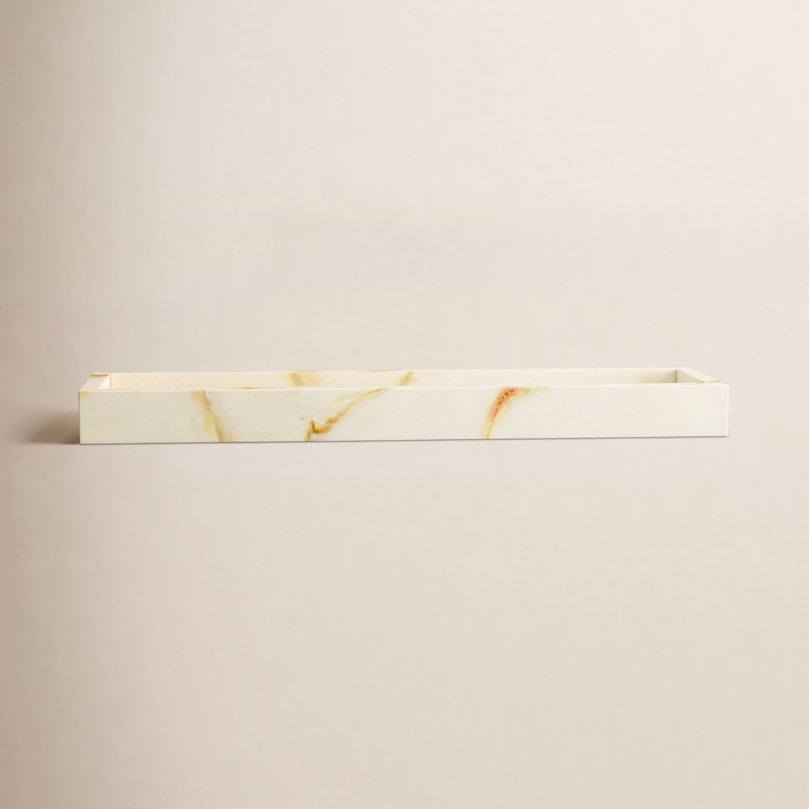 Graciela Marble Bathroom Tray, Onyx Brown