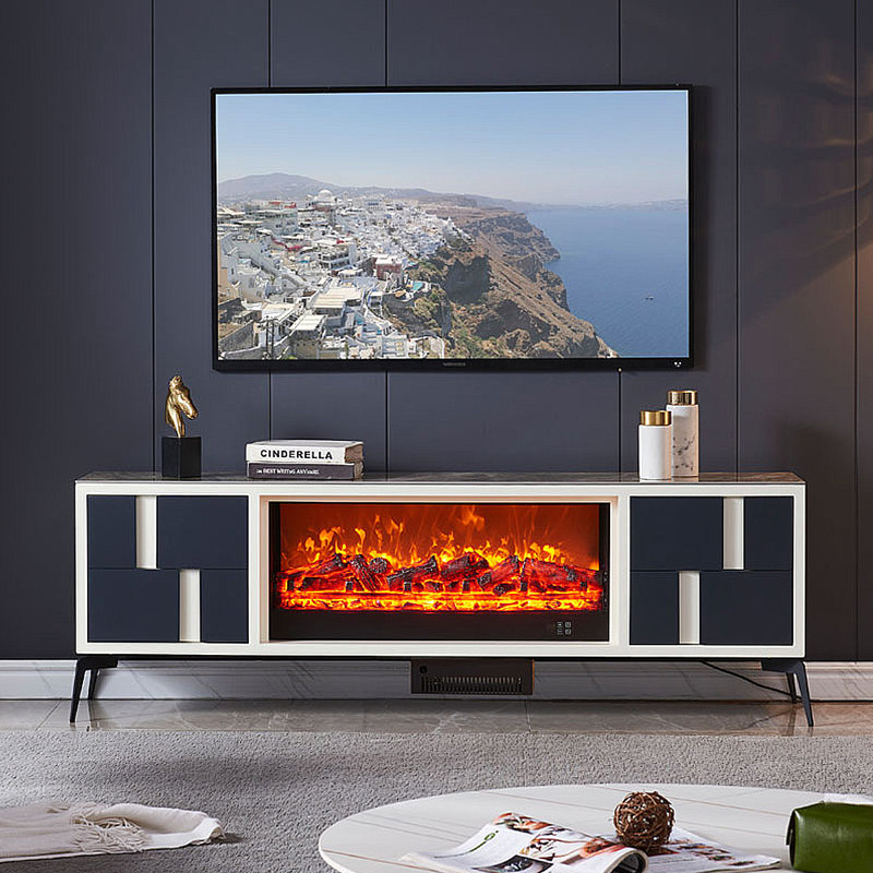 Meuble télé avec foyer moderne Modern Simulation