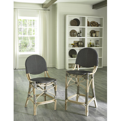 Dartavius Barstool - Black/beige