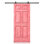 Porte standard lambrissée en bois manufacturé