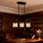 3-Light Dimmable Modern Linear Bird Chandelier