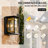 Deshwana Matte Black 11.81" H Outdoor Wall Lantern