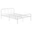 Stevenage Modern Metal Platform Bed Frame with Curved Headboard-591656524-611556932
