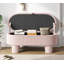 Repose-pieds moderne avec rangement et repose-pieds en velours côtelé pour chambre à coucher, salon et chambre à coucher, rose-129756812-129756813-129756815