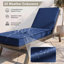 Coussin de chaise longue d'extérieur 2 pièces, 80 po x 26 po x 4 po-647617549-647617551-654445052