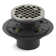 Round Design 3" Grid Shower Drain