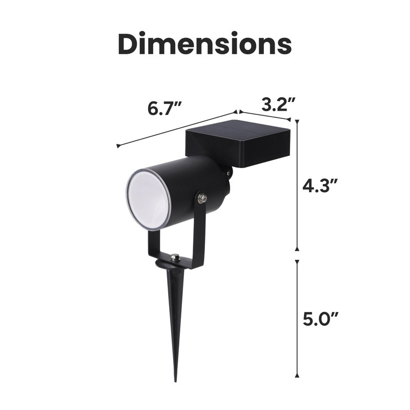 Outdoor Metal Solar Landscape LED Spotlight
