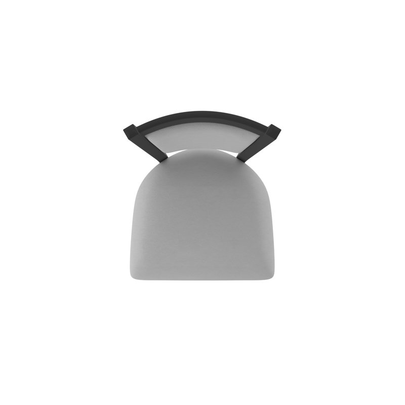 Tabouret pivotant Hadleigh, Noir froissé, Vinyle - gris Folkstone Canter, Tabouret de bar (siège d’une hauteur de 30 po)