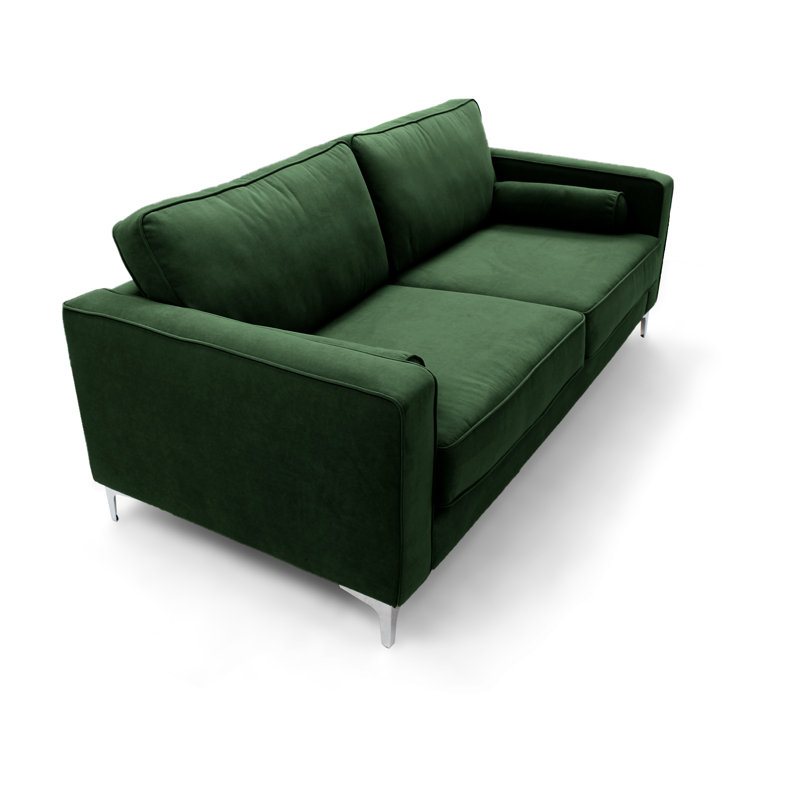 Georgio 3 Seater Velvet Sofa, Emerald Green