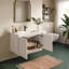 Meuble-lavabo mural avec lavabo en céramique